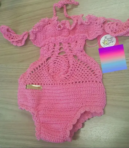 Body Infantil Crochê