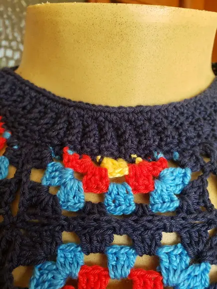Calça e Blusa de Crochê Squares