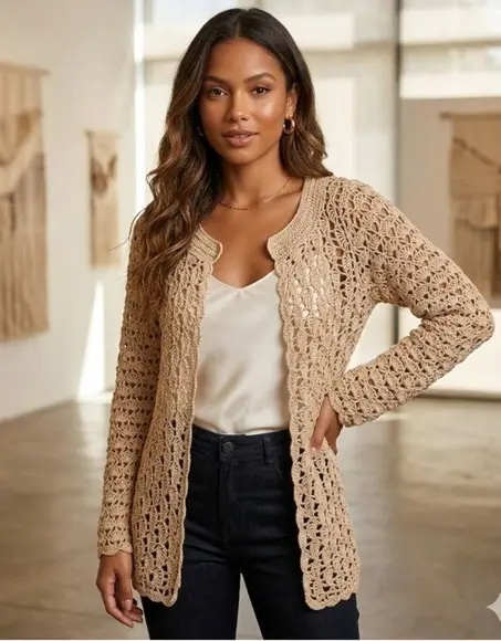 Cardigan de Crochê