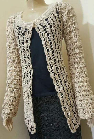 Cardigan de Crochê