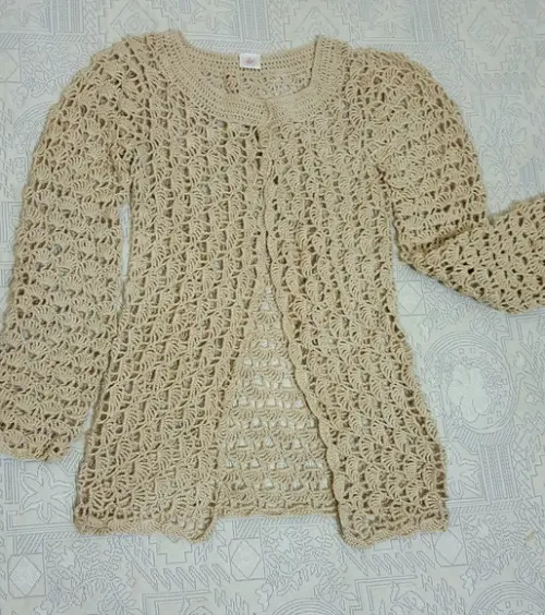Cardigan de Crochê