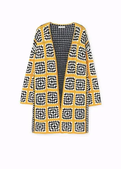 Casaco De Croche Squares