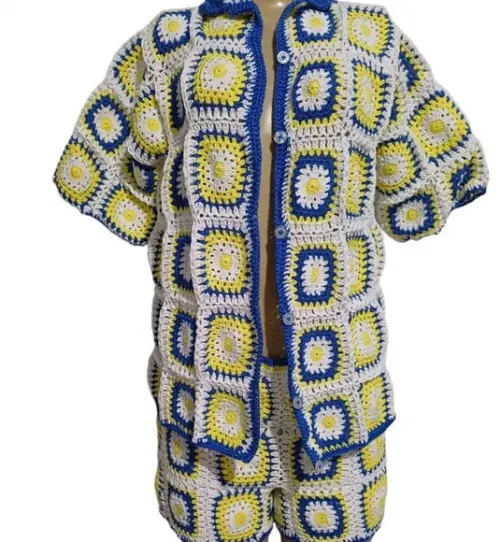 Conjunto de Crochê Masculino