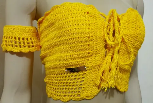 Cropped Ciganinha Croche