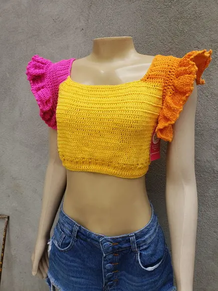 Cropped Crochê