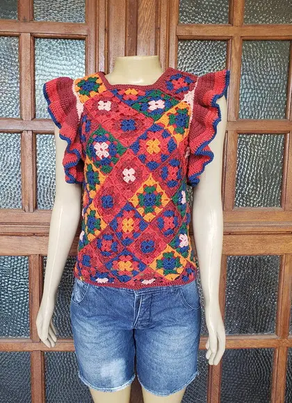 Cropped Crochê