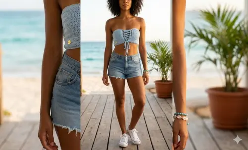 Cropped Crochê