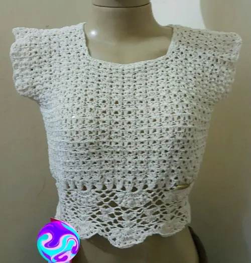 Cropped Crochê