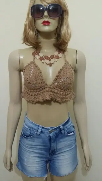 Cropped Crochê