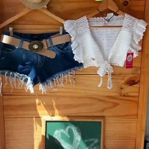 Cropped Crochê