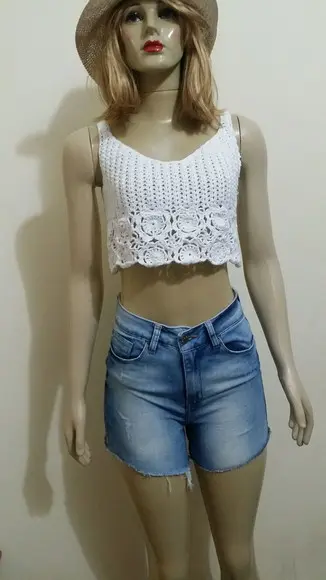 Cropped Crochê