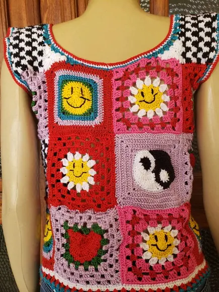 Cropped Crochê Smile