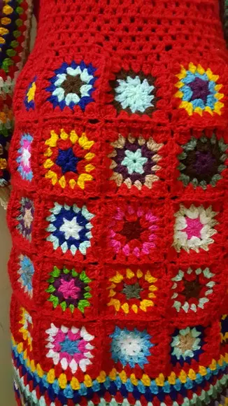 Kimono / Casaco de Croche Manga Longa
