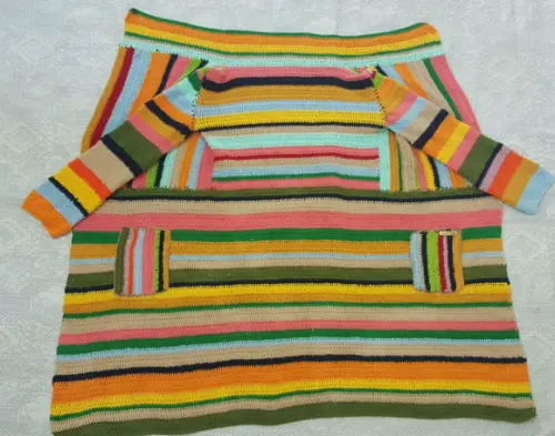 Kimono / Casaco de Croche Manga Longa