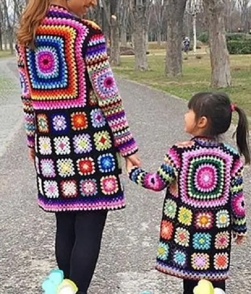 Kimono Crochê Tal Mãe E Tal Filha