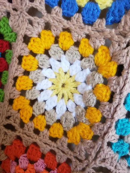 Kimono Squares Crochê
