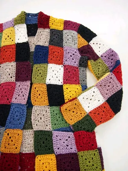 Kimono Squares Crochê