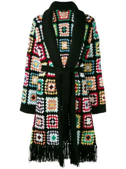 Kimono Squares Crochê