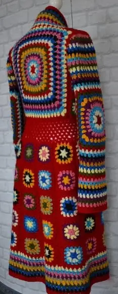 Kimono/casaco De Croche Manga Longa