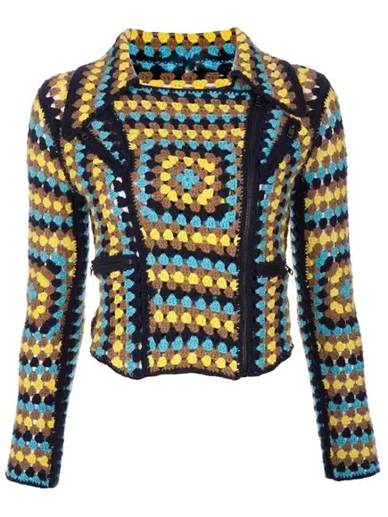Kimono/casaco De Croche Manga Longa