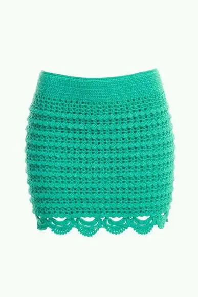 Saia Curta Em Croche