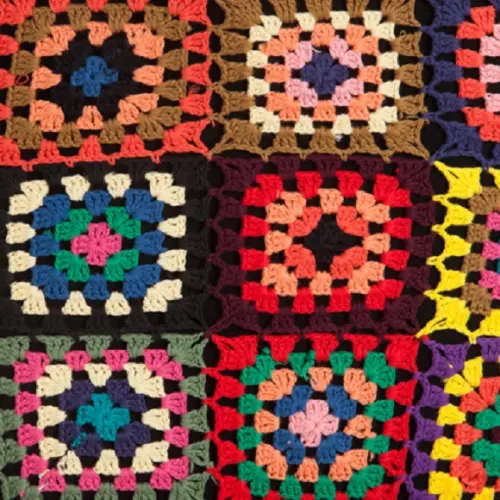 Saia de Croche Squares