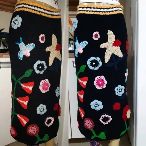 Saia Midi em Croche