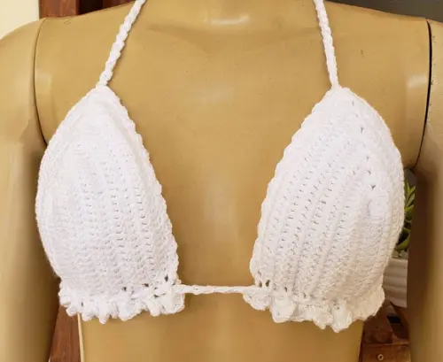 Top Cropped Crochê