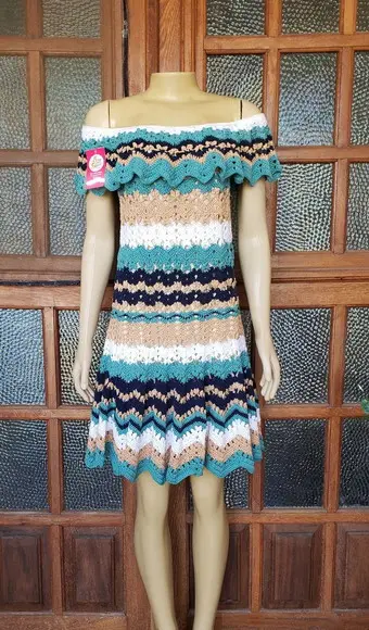 Vestido Ciganinha Croche