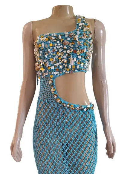 Vestido Crochê Adulto