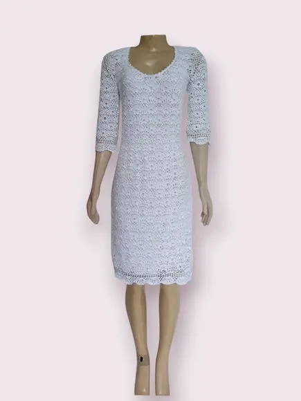 Vestido Crochê Adulto