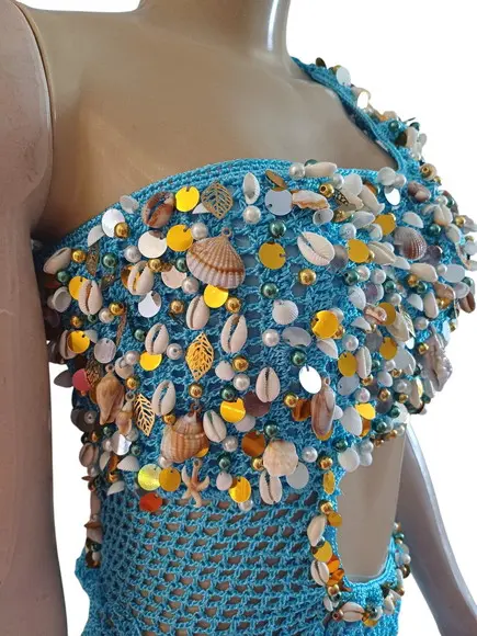 Vestido Crochê Adulto