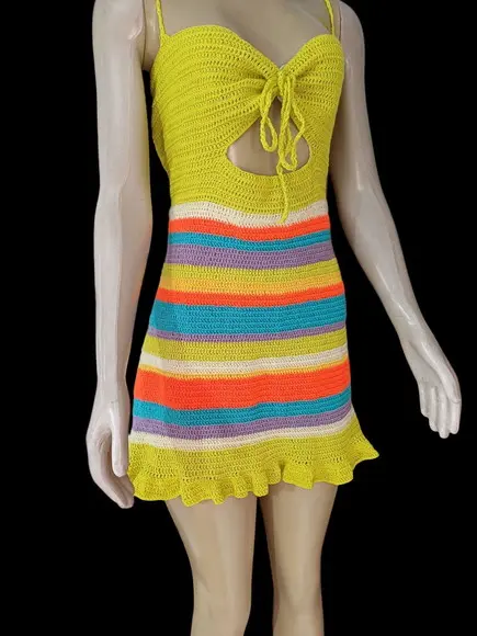 Vestido Crochê Adulto