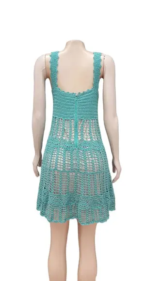 Vestido Crochê Adulto