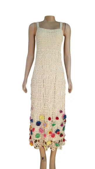 Vestido Crochê Adulto