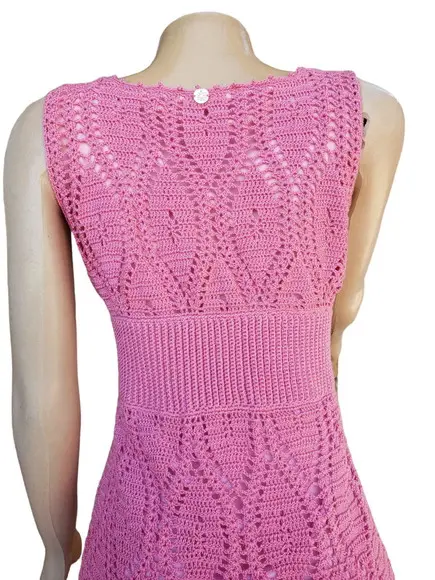 Vestido Crochê Adulto