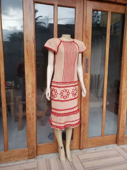 Vestido Crochê Adulto