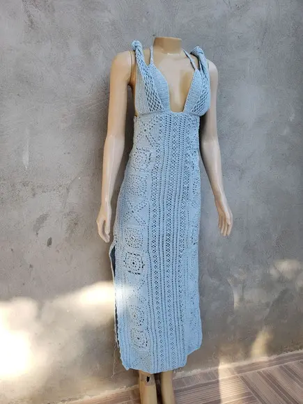 Vestido Crochê Adulto