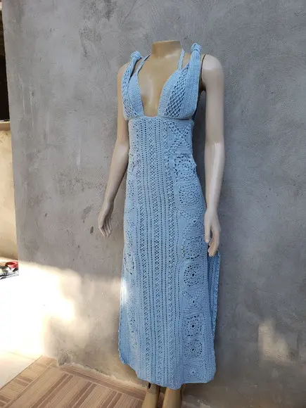 Vestido Crochê Adulto