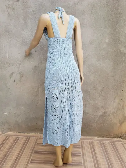 Vestido Crochê Adulto