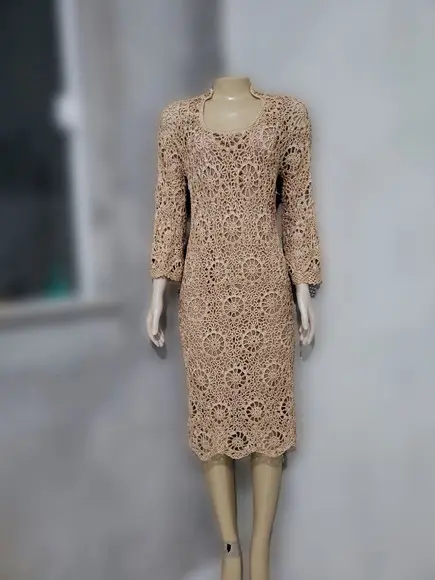 Vestido Crochê Adulto