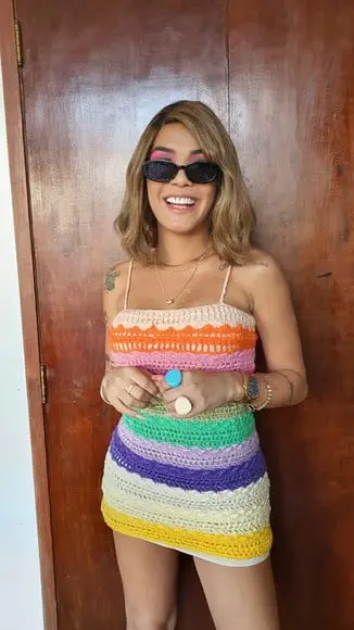 Vestido Crochê Adulto