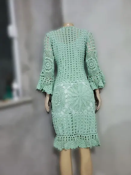 Vestido Crochê Adulto