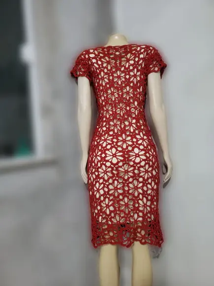 Vestido Crochê Adulto