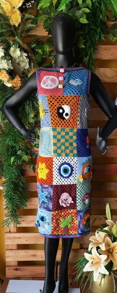 Vestido Crochê Adulto