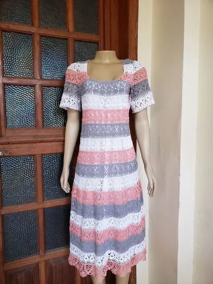 Vestido Crochê Adulto