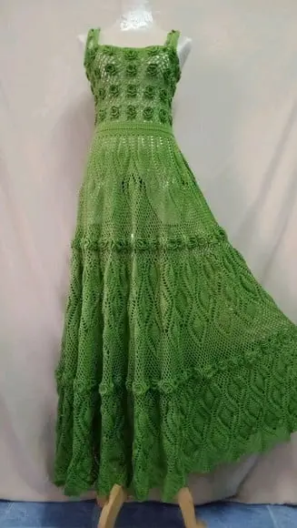 Vestido Crochê Adulto