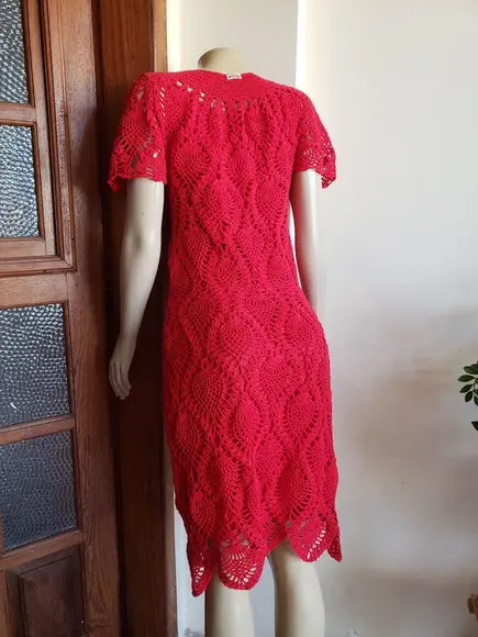 Vestido Crochê Adulto