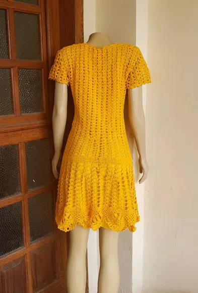 Vestido Crochê Adulto