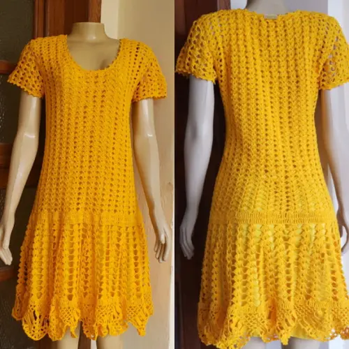 Vestido Crochê Adulto
